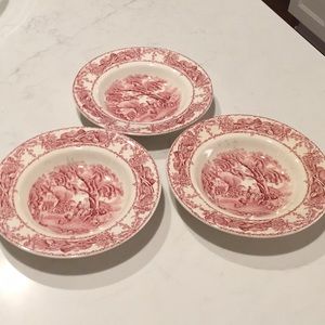 Pastoral Davenport 1840 Soup bowls
